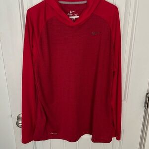 Men’s dri fit long sleeve hoodie shirt